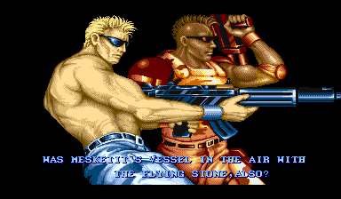 "Was Mesketit's vessel in the air with the flying stone, also?"