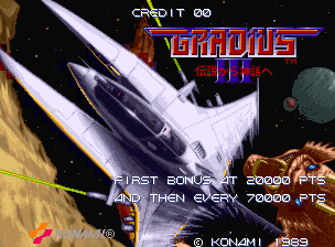 Gradius III Title Screen
