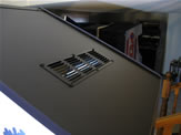 cab with top metal vent installed